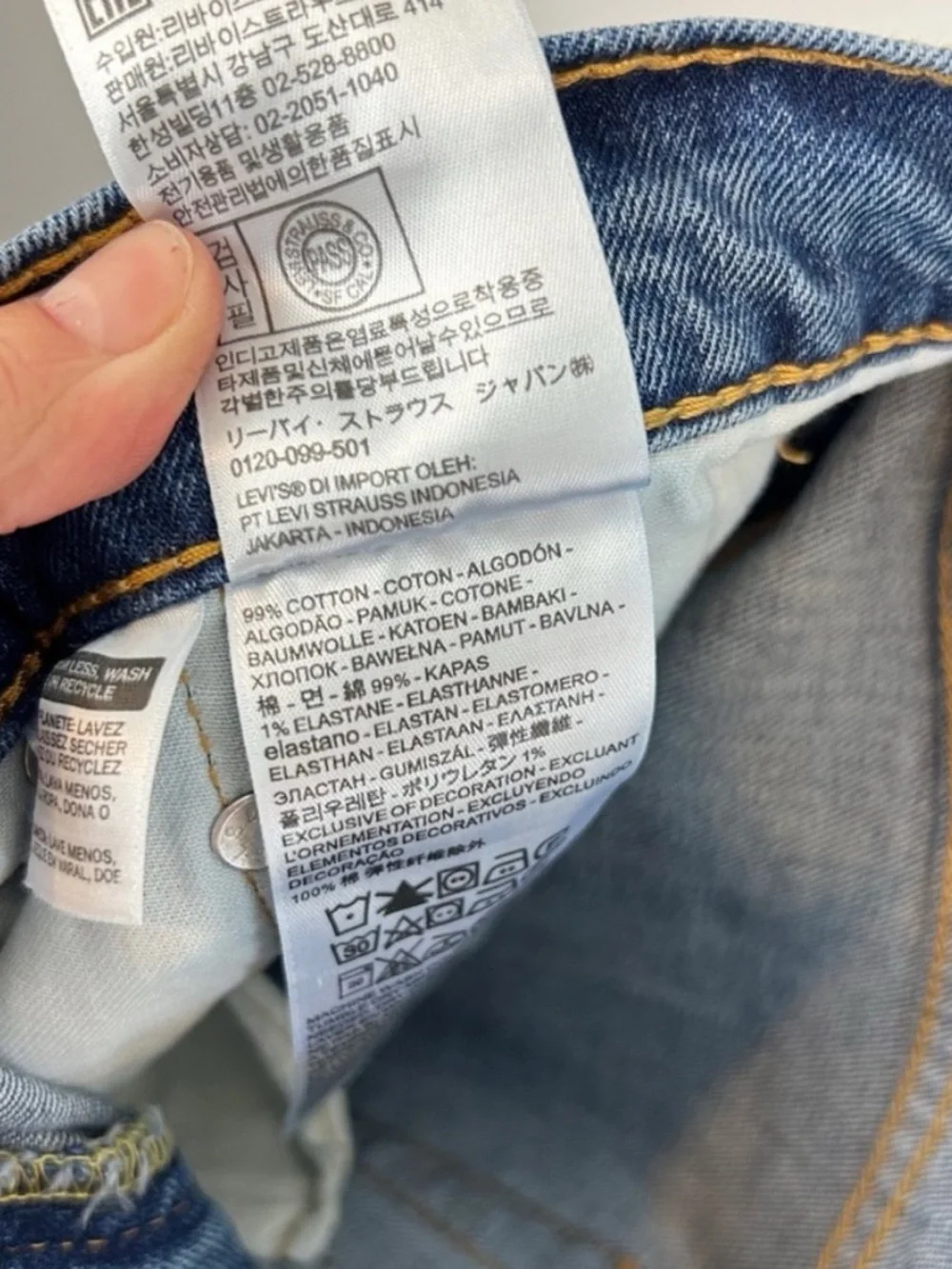 Levi's 514 Straight Fit Jeans Size 35 x 34